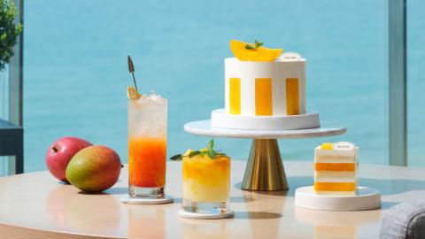 signielbusan, thelounge, mango, cocktail, cake